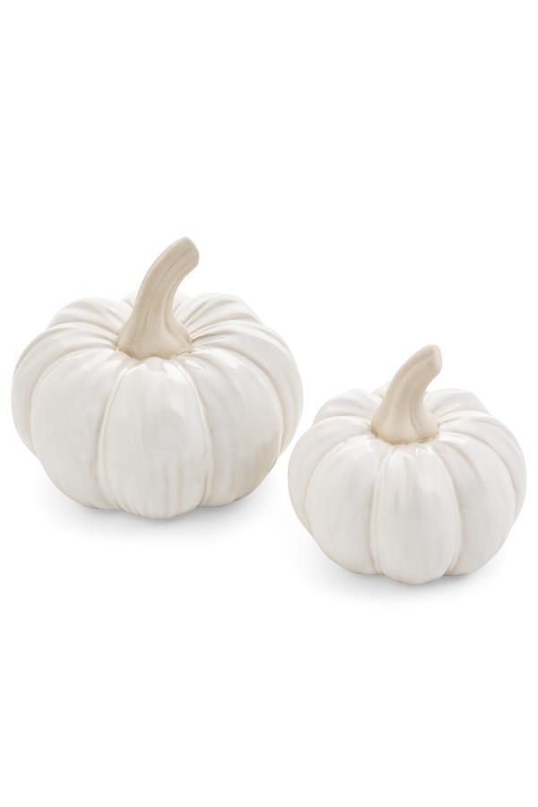 White Porcelain Pumpkin | Large