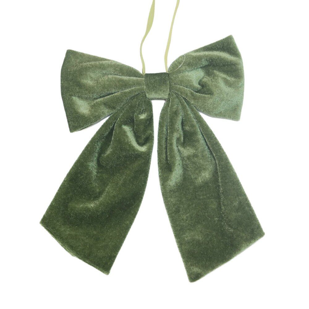 Velvet Bow w/Hanger | Sage-S