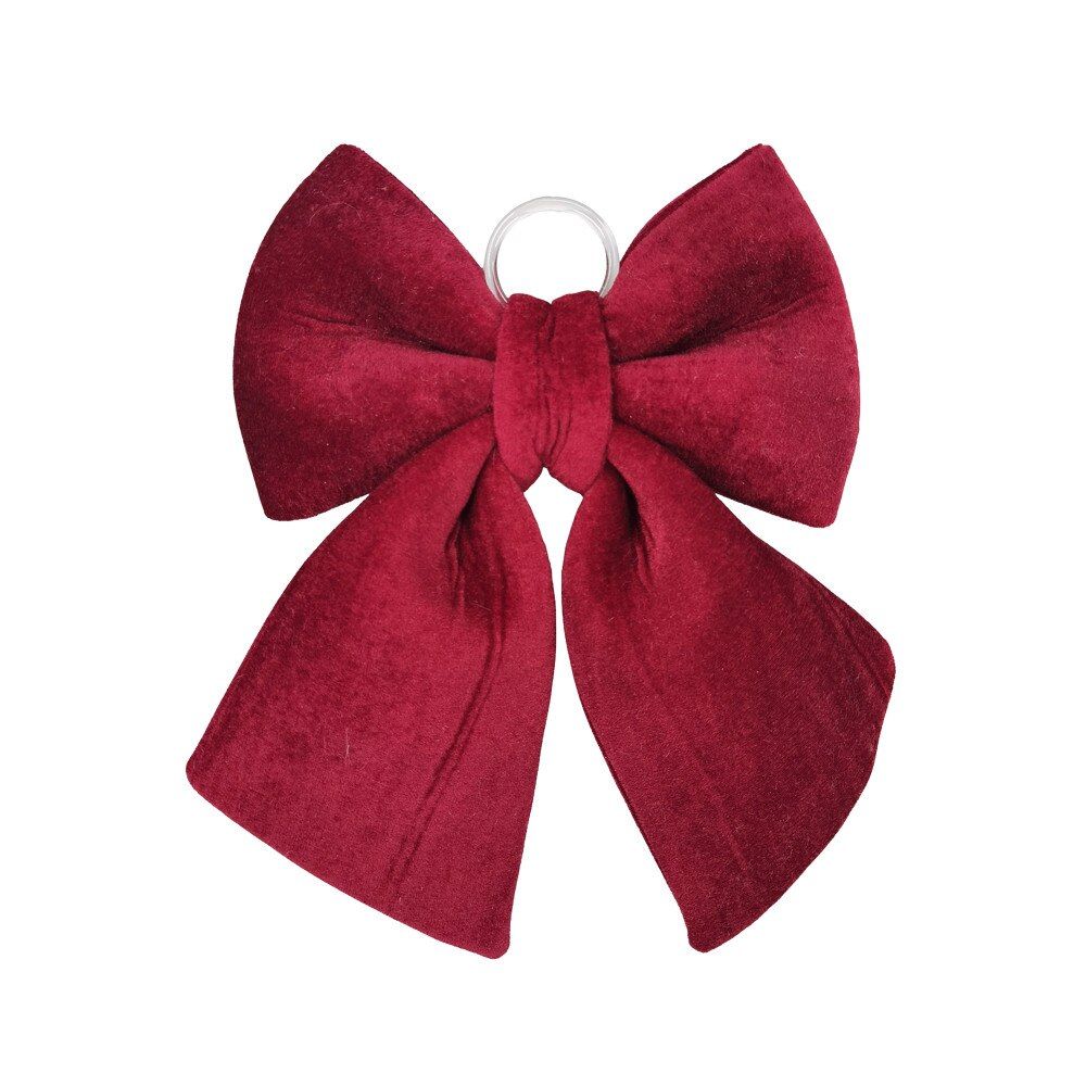 Velvet Bow | Burgundy-12"