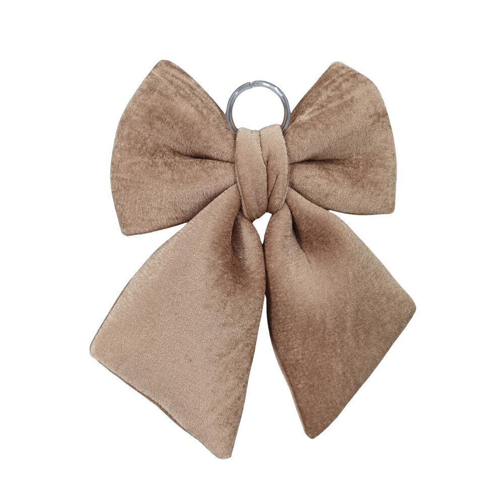 Velvet Bow | Light Brown-12"
