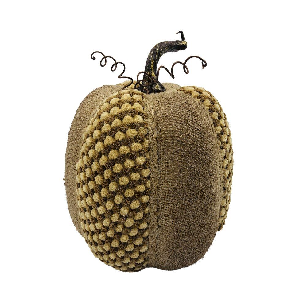 Boucle Pumpkin | Brown w/Burlap