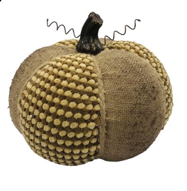 Boucle Pumpkin | Brown w/Burlap-M