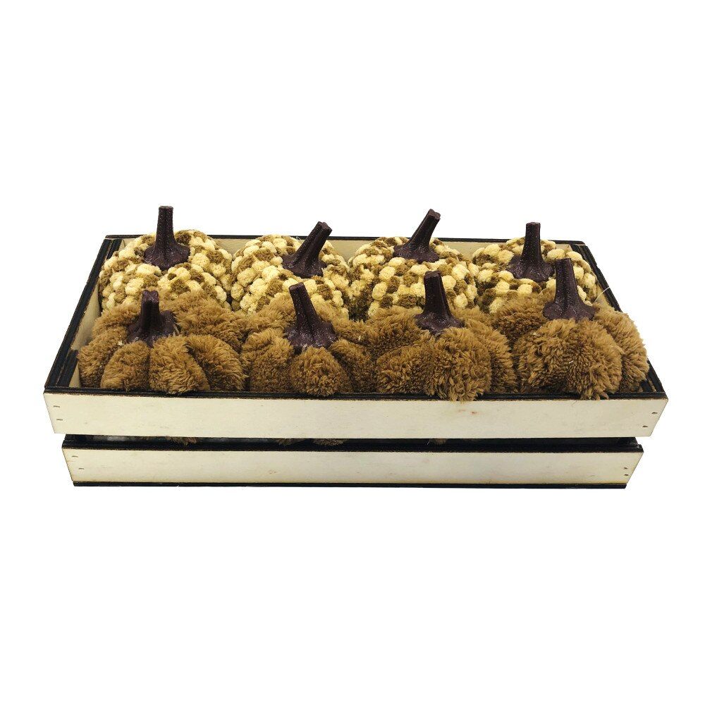 Pumpkin Crate | Brown/Cream