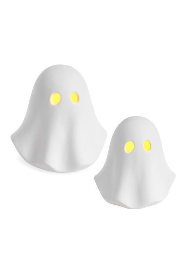 porcelain LED White Ghost Light | Large