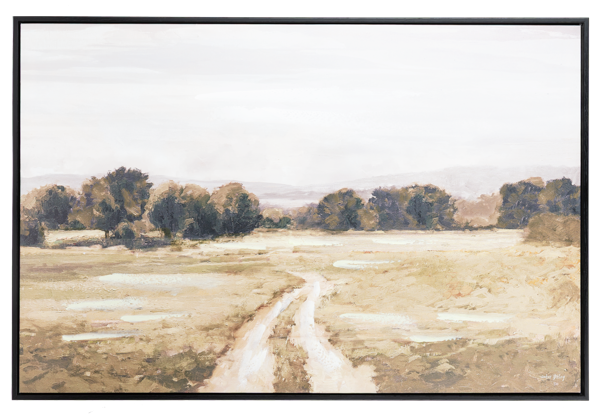 Framed Landscape Hand Painted