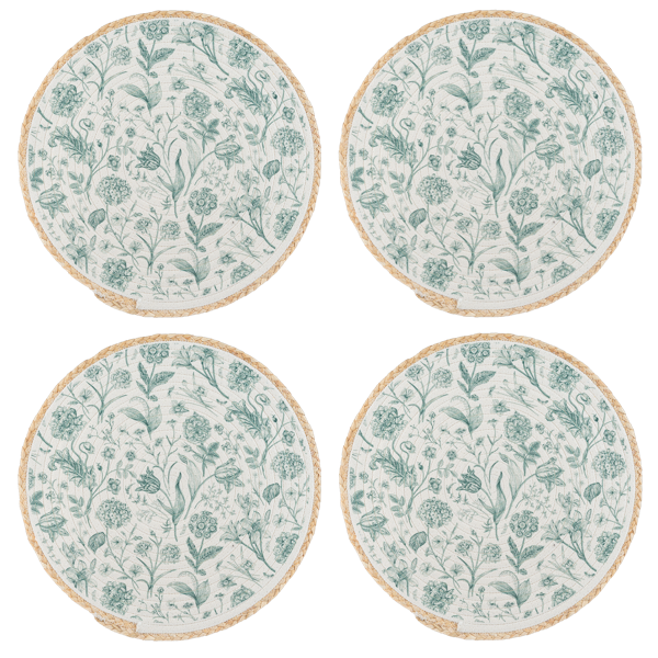 Green Botanical Placemat | Set of 4