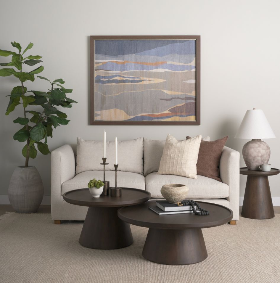 Takoda Dark Brown Wood Nesting Coffee Table
