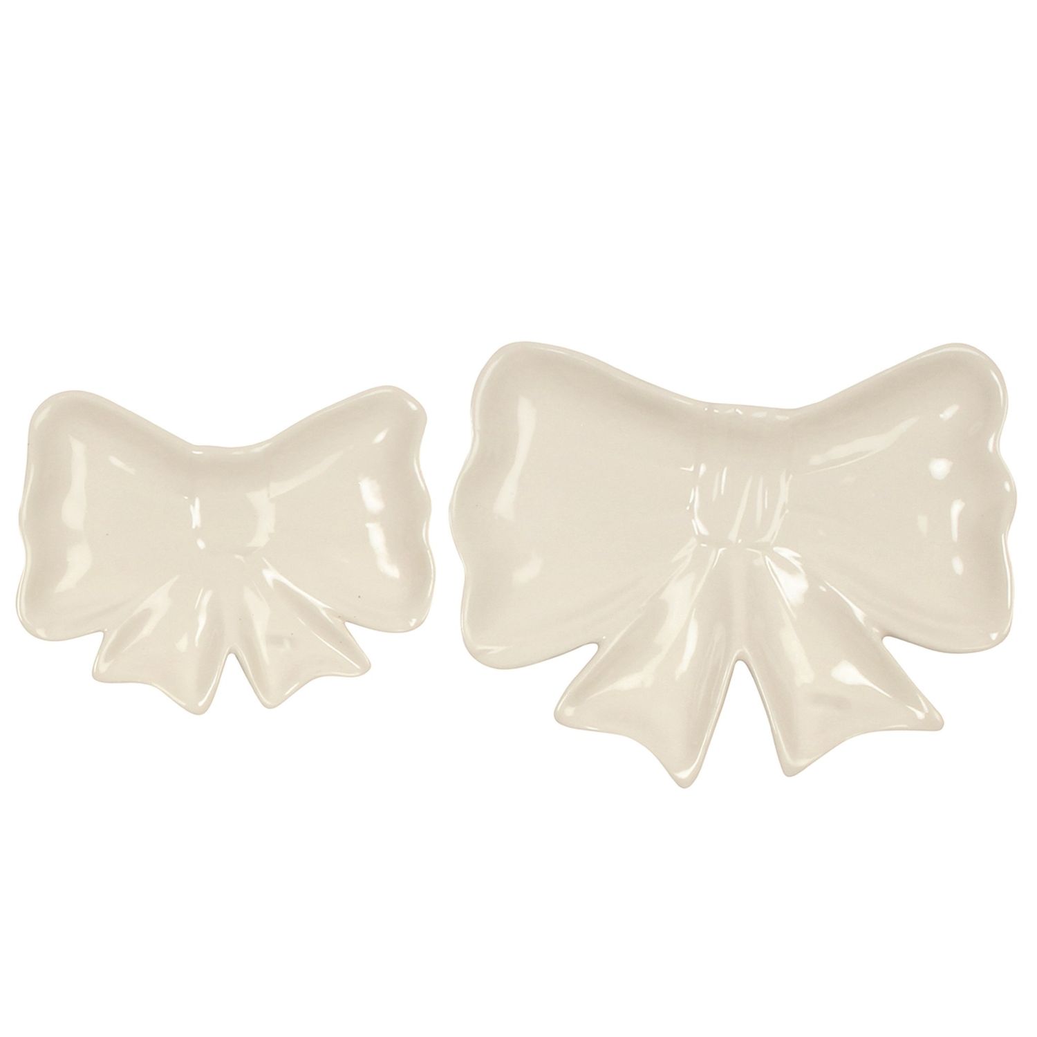 White Bow Tray | Set of 2