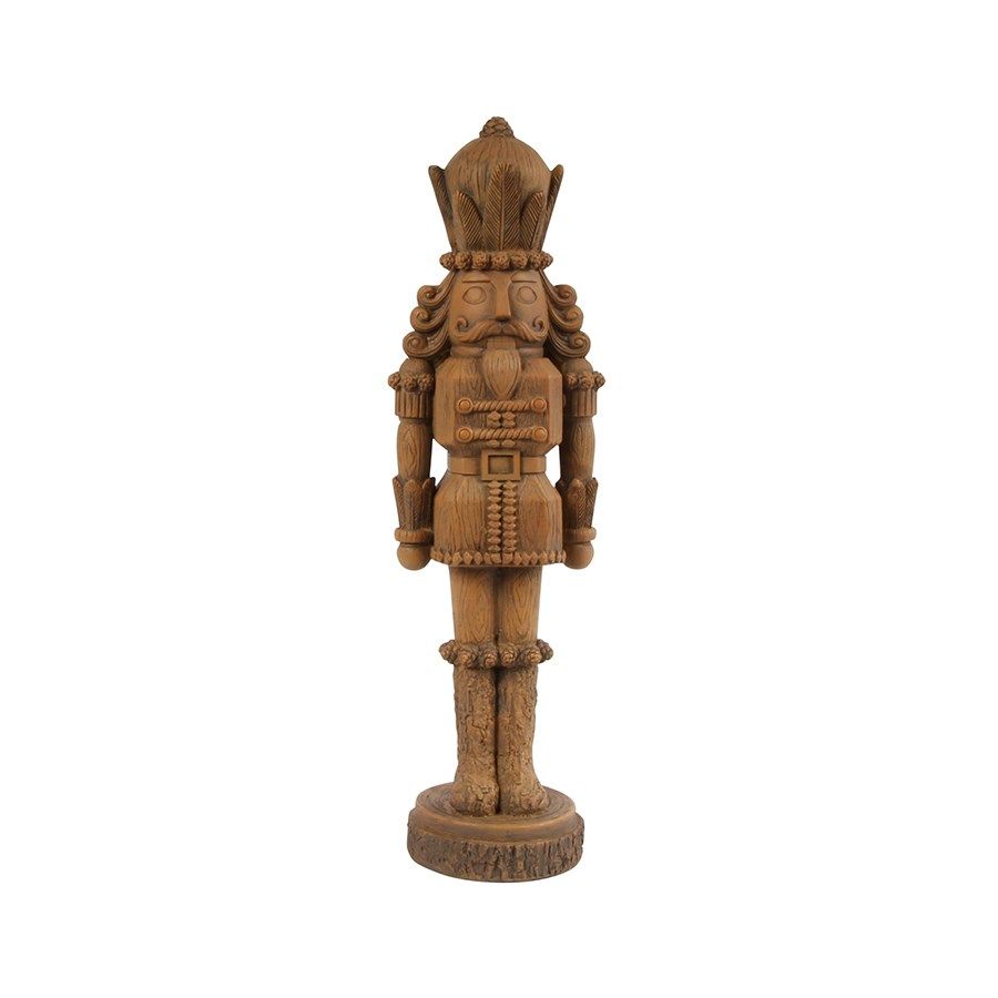 Pinecone Shimmer Nutcracker | Gold