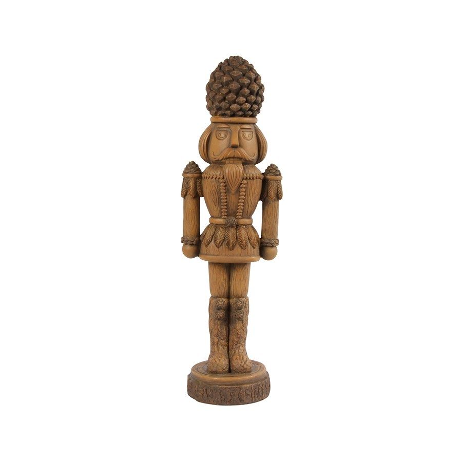 Pinecone Hat Shimmer Nutcracker | Gold