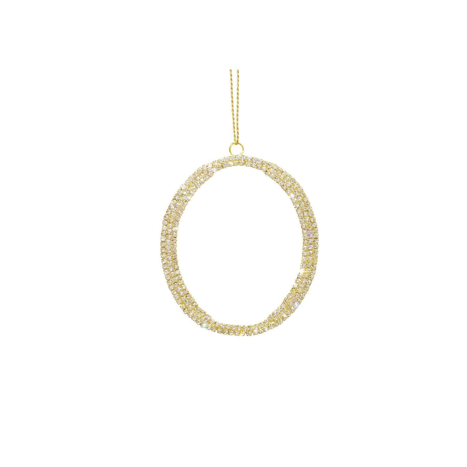 "O" Metallic Gem Ornament