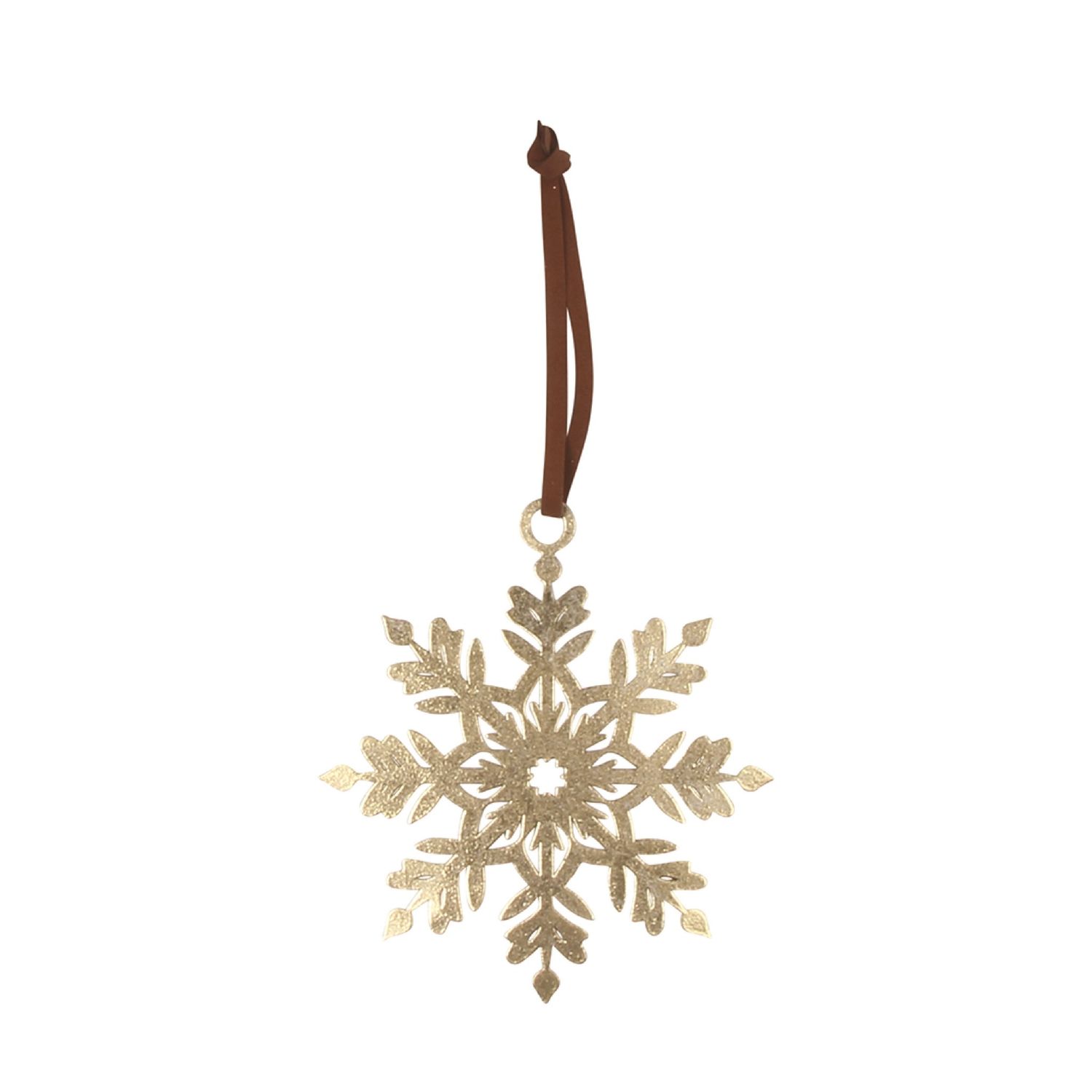 Snowflake Gold Orn | Small
