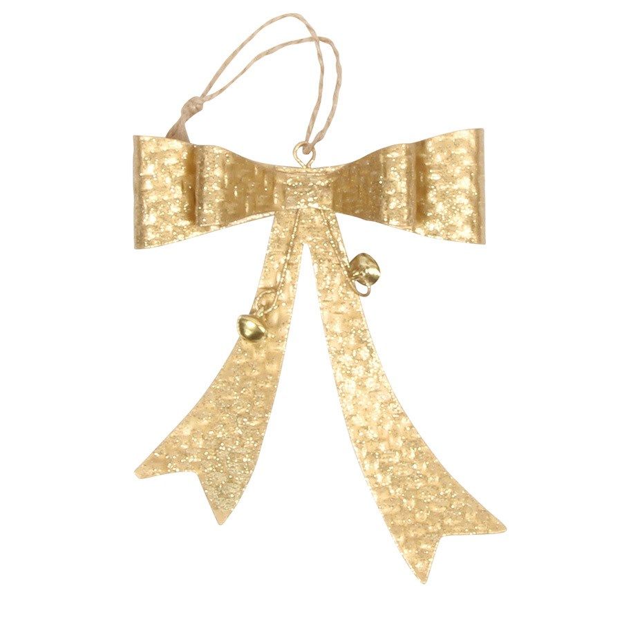 Bow Shimmer Orn | Gold