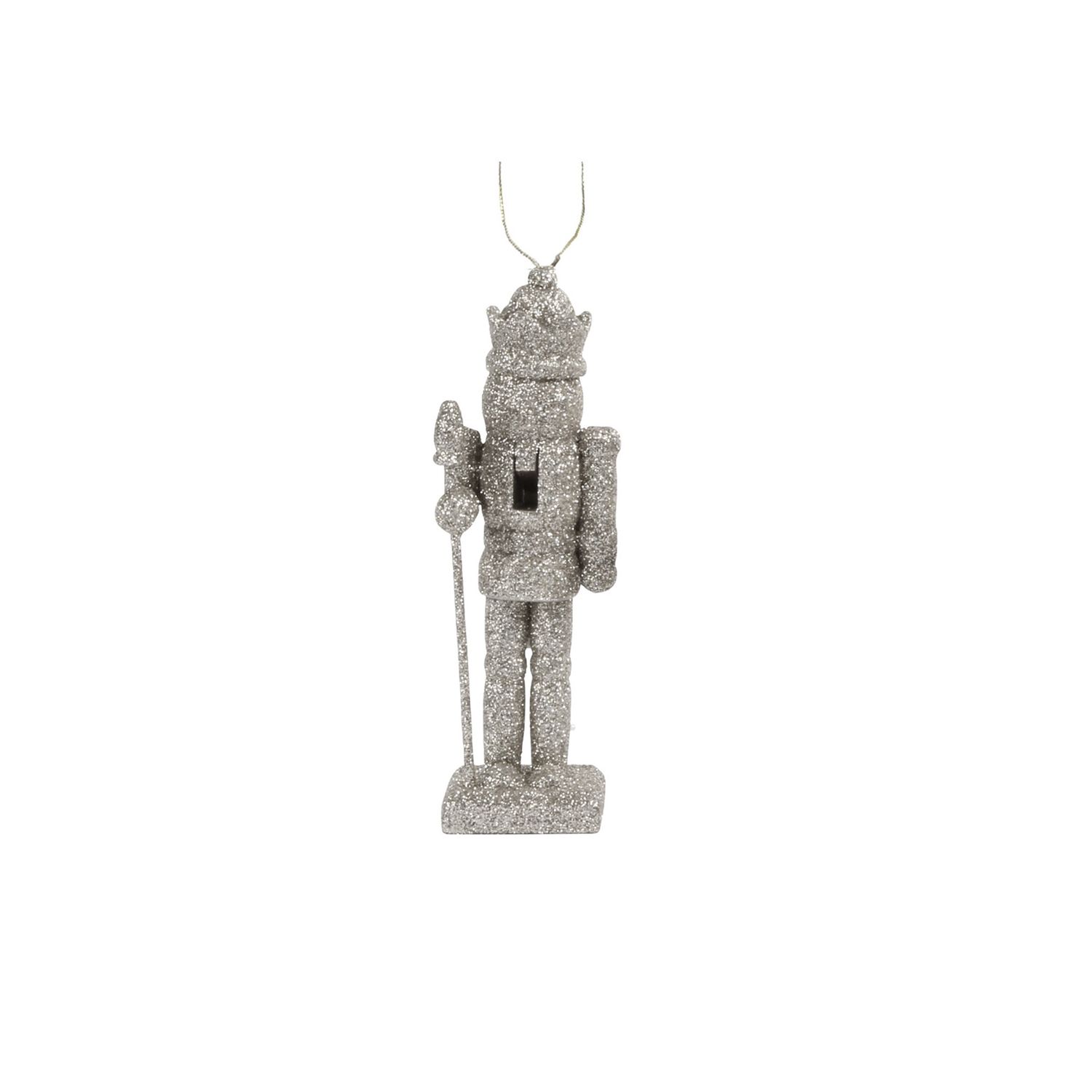 Shimmer Nutcracker Orn | Silver