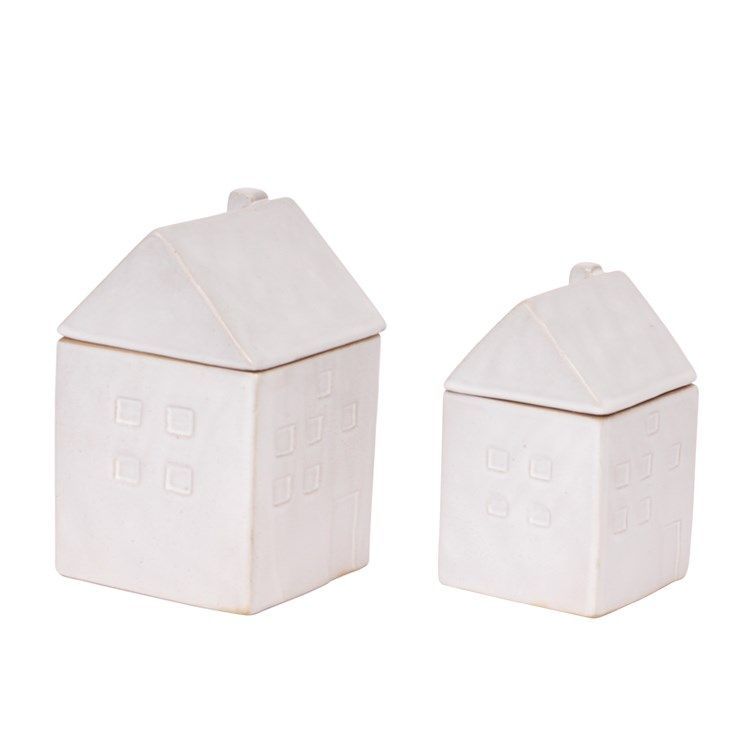 White House Cannisters | Set of 2