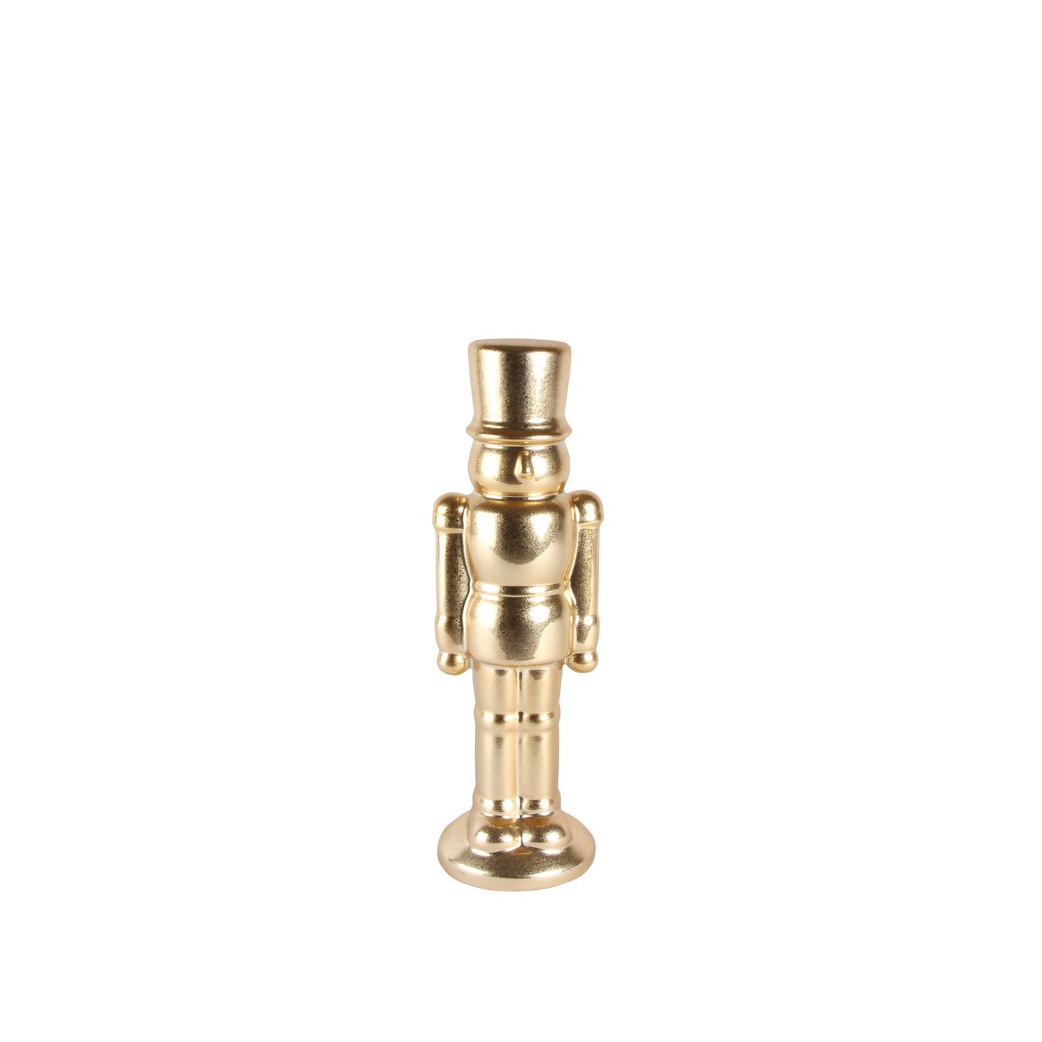 Metallic Glazed Gold Nutcracker | S