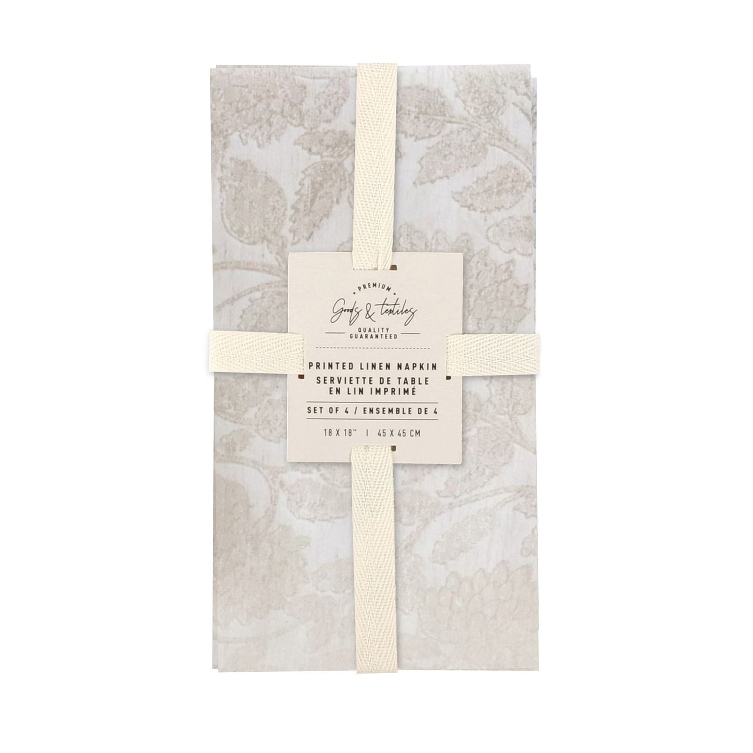Winter Jacquard Napkin Natural | Set of 4