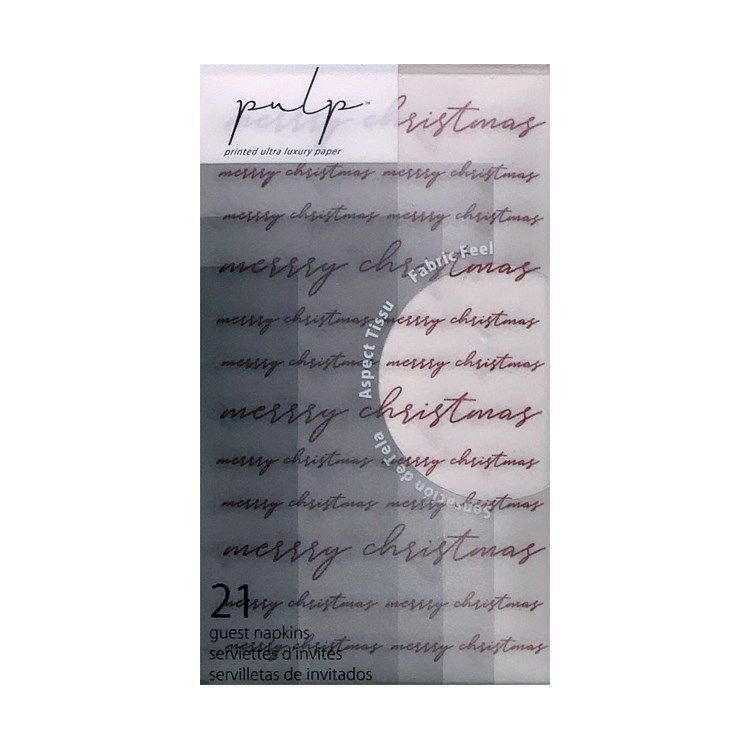 Guest Napkin-Merry Christmas Red | Set of 21