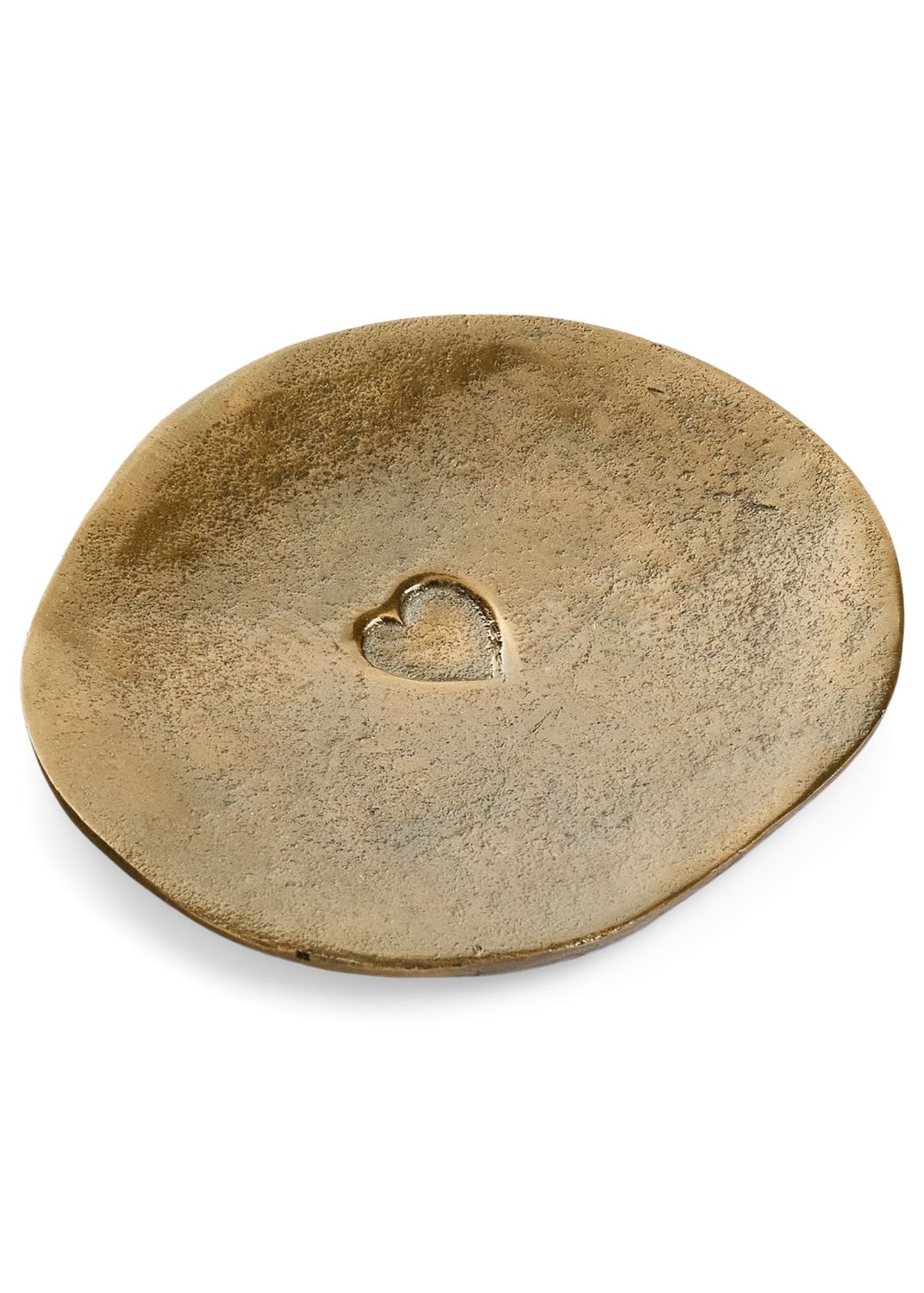 Catchall Tray Brass w/heart | S