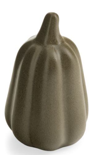 Olive Green Ceramic Pumpkin Decor | L