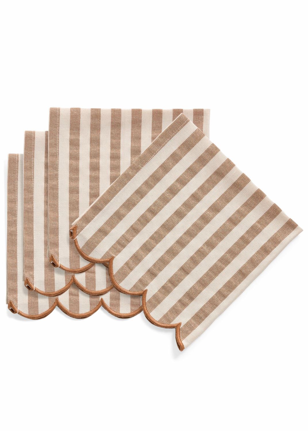 Napkins-Scalloped-Rust | Set of 4