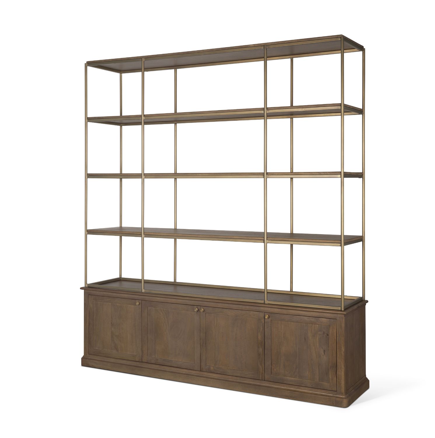 Baron Dark Brown 4 Door Cabinet