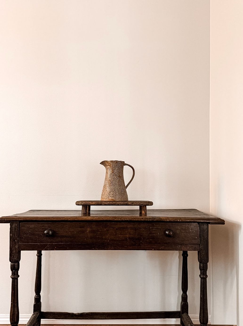 Embossed Floral Pitcher