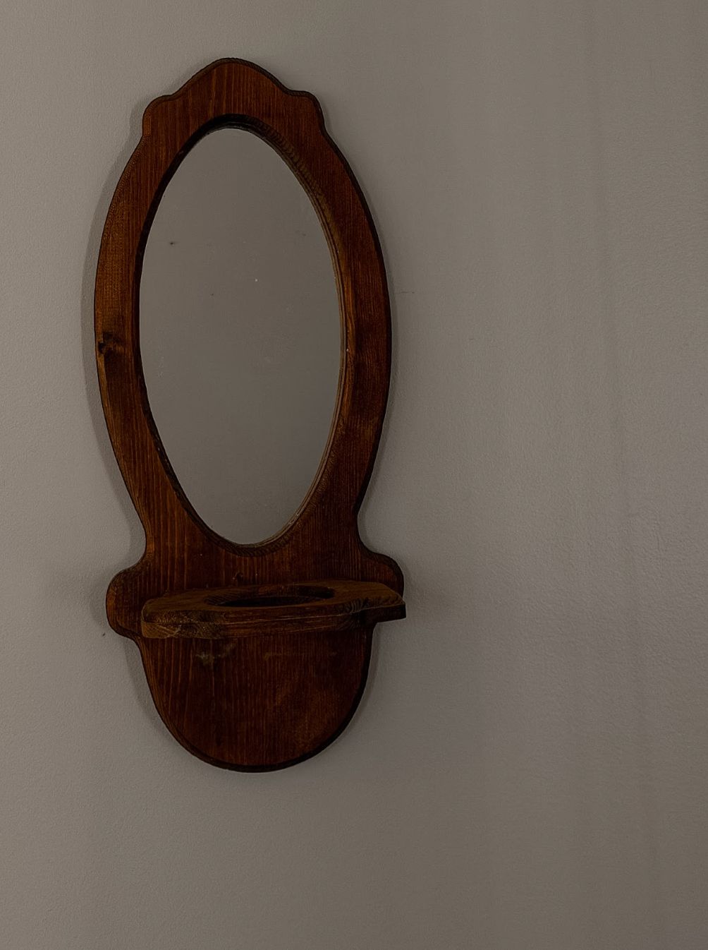 Vintage Wooden Wall Mirror