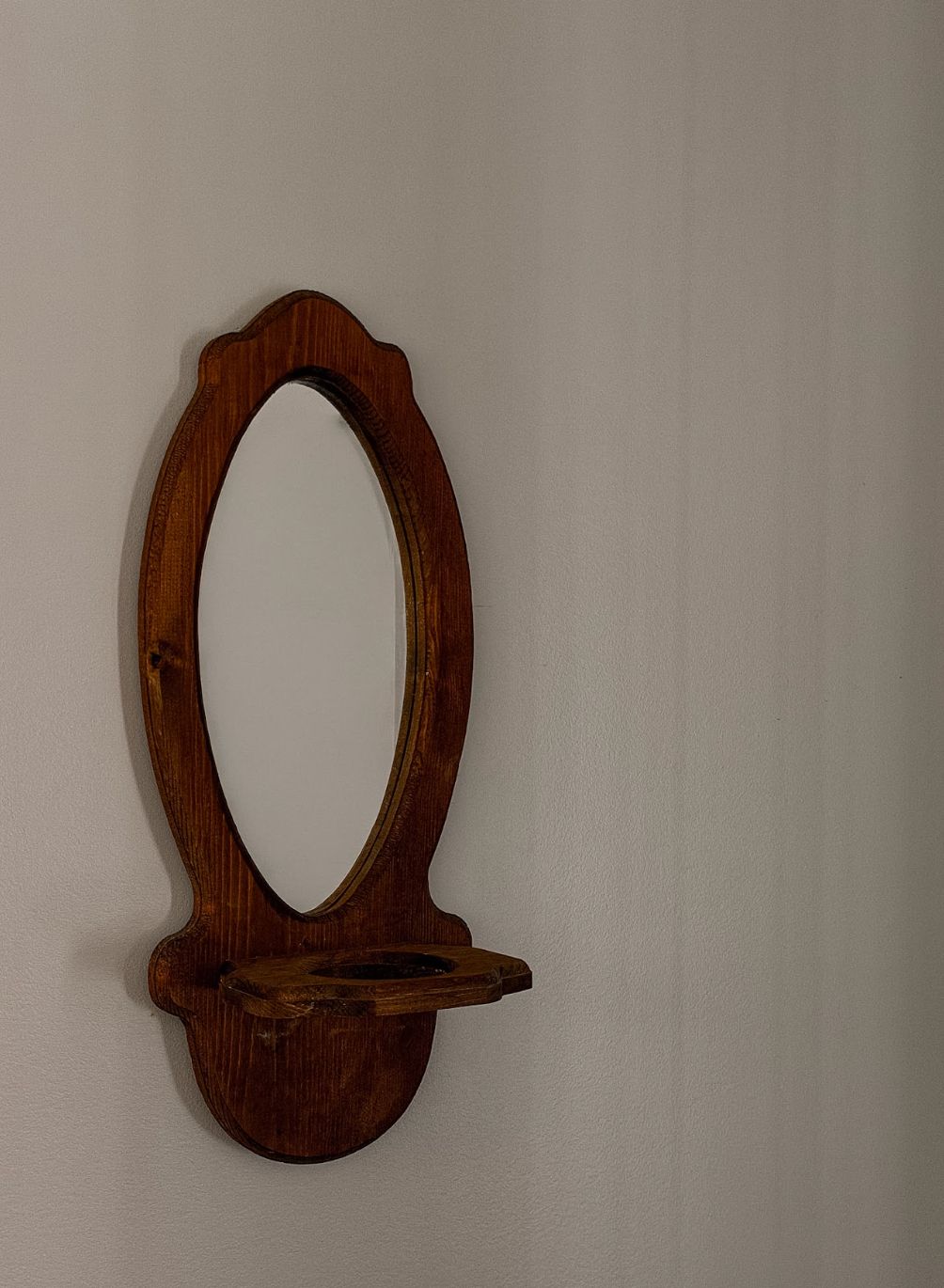 Vintage Wooden Wall Mirror