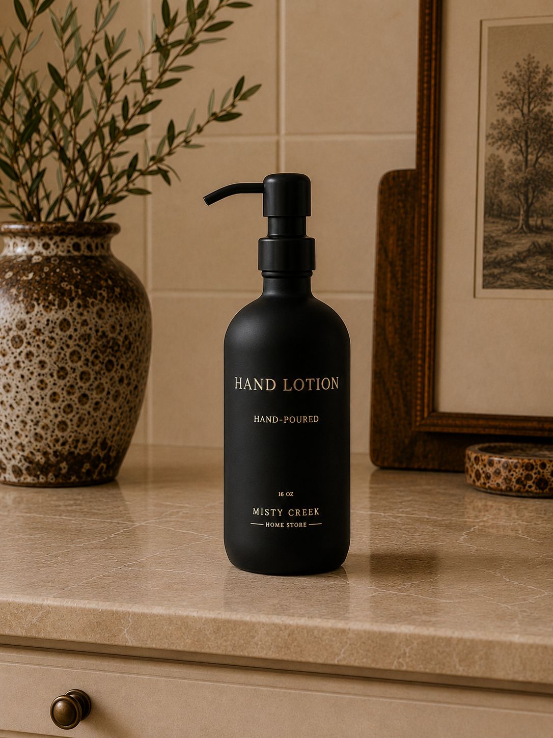 Luxury Black Lotion Dispenser