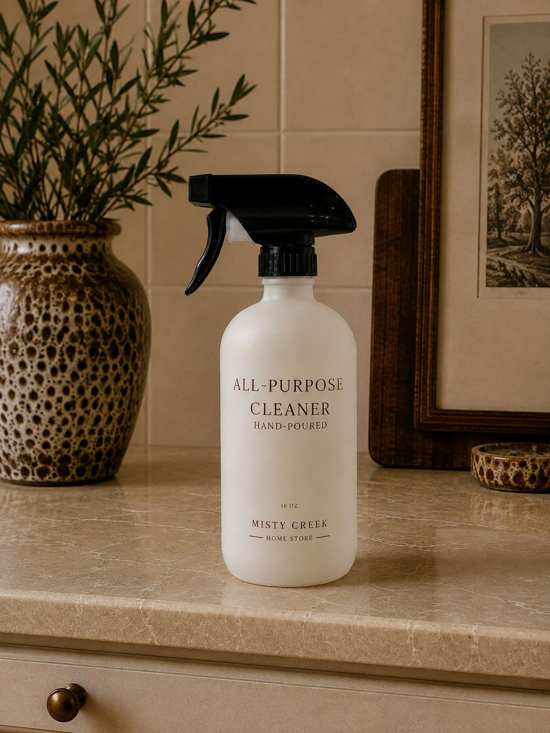 Luxury White All-Purpose Spray Bottle