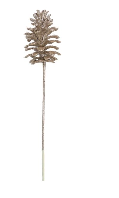 Pinecone Iced Cluster | Champagne