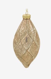 Lorena Finial Ornament | Champagne