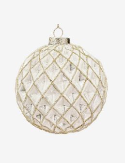 Kendra Ornament | Antique White-5"