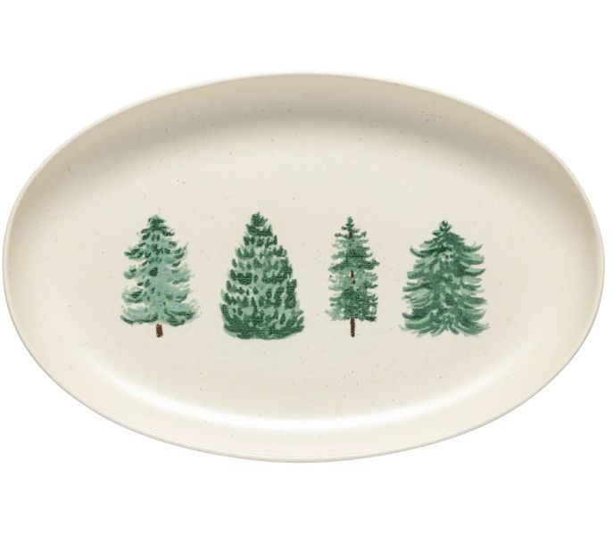 Christmas Tree Oval Platter | Pacifica