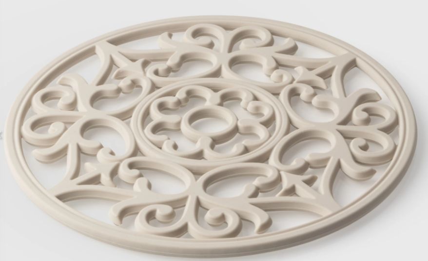 Round Vintage Trivet | Oyster