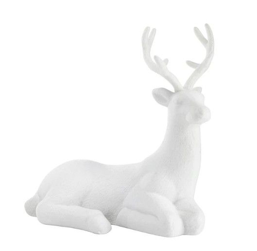 Sitting Deer | White