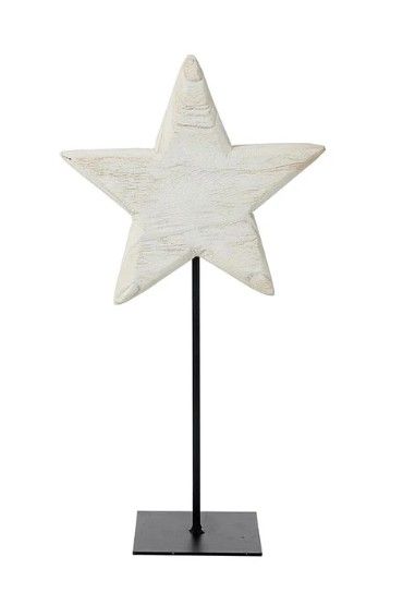 Wood Star Stand | White-SM