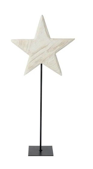 Wood Star Stand | White-LG