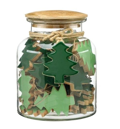 Wood Tree Orn | Green