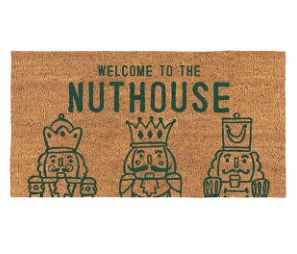 Welcome to the Nuthouse Door Mat | 30x16