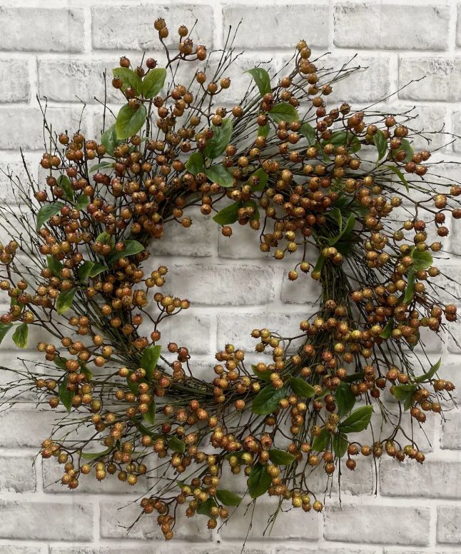 Fall Berry Wreath | 24"
