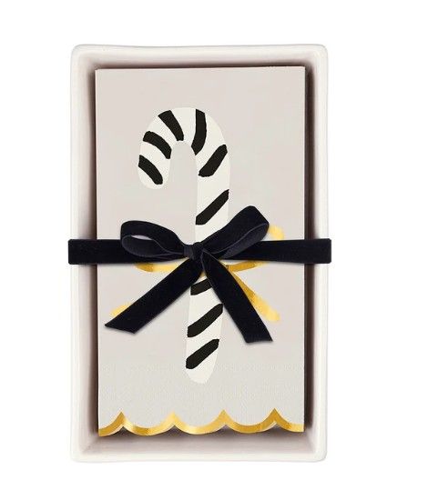 Napkins &amp; Tray | Large Candy Cane