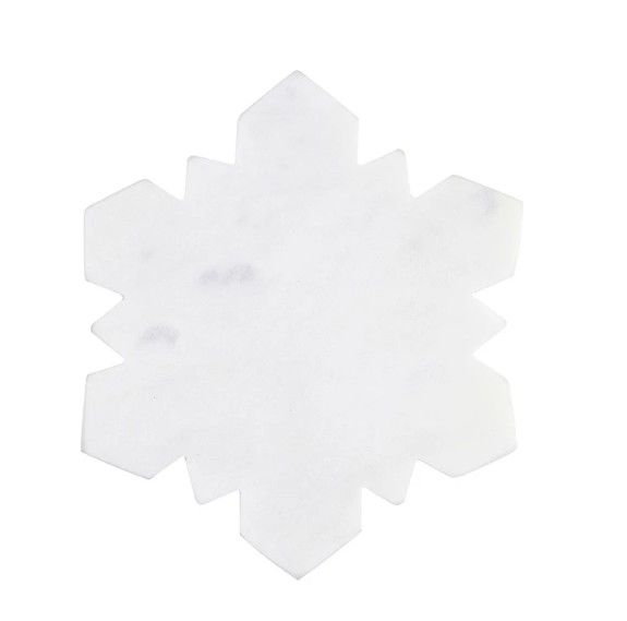 Snowflake Marble Coaster | Set of 4