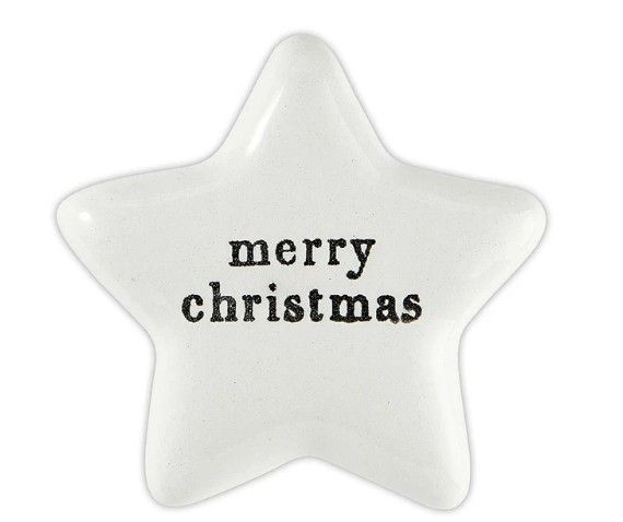 Ceramic Star | Merry Christmas