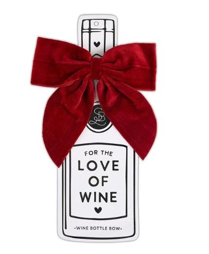 Wine Bottle Bow | Red