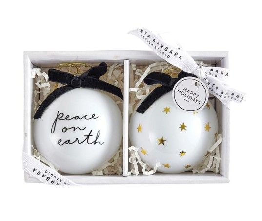 Glass Orn | Peace on Earth