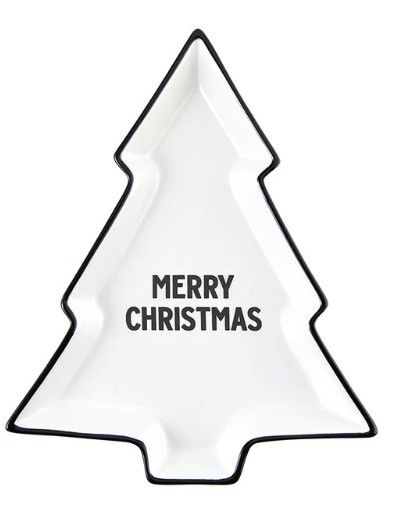 Ceramic Tree Plate | Merry Christmas