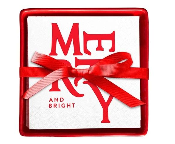 Napkins &amp; Tray | Merry &amp; Bright