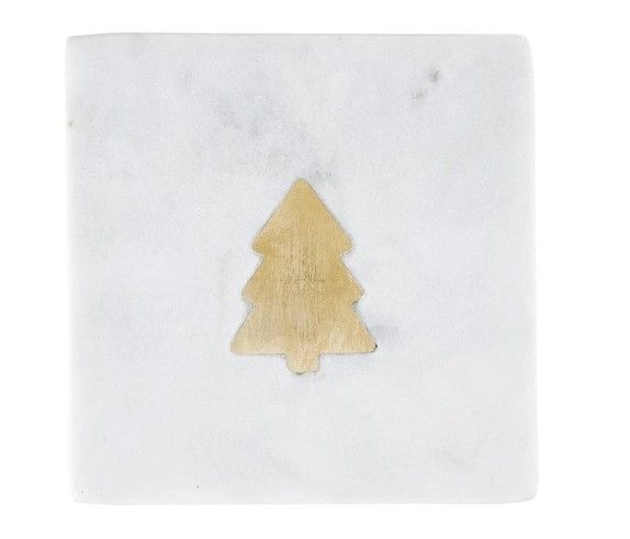 Marble Coasters-Tree's | Set of 4